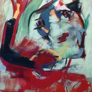 Acrylic paint Winkende Figur