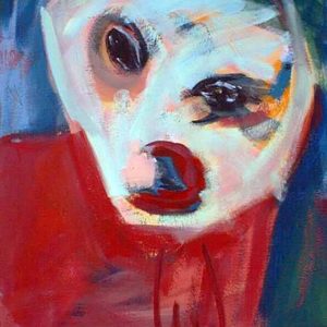 Acrylic paint Abrechnung mit dem Geliebten / Settlement with the beloved